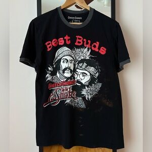 Vintage 2017 Cheech and Chong’s Up In Smoke 💨 distressed tee shirt TV promo Y2K